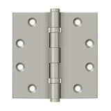 Deltana - 4-1/2'' x 4-1/2'' Square Hinges, Ball Bearings - Brushed Nickel