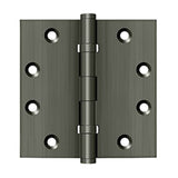 Deltana - 4-1/2'' x 4-1/2'' Square Hinges, Ball Bearings - Antique Nickel