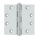 Deltana - 4-1/2'' x 4-1/2'' Square Hinges, Ball Bearings - Polished Chrome