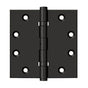 Deltana - 4-1/2'' x 4-1/2'' Square Hinges, Ball Bearings - Oil-rubbed Bronze