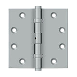 Deltana - 4-1/2'' x 4-1/2'' Square Hinges, Ball Bearings - Brushed Chrome