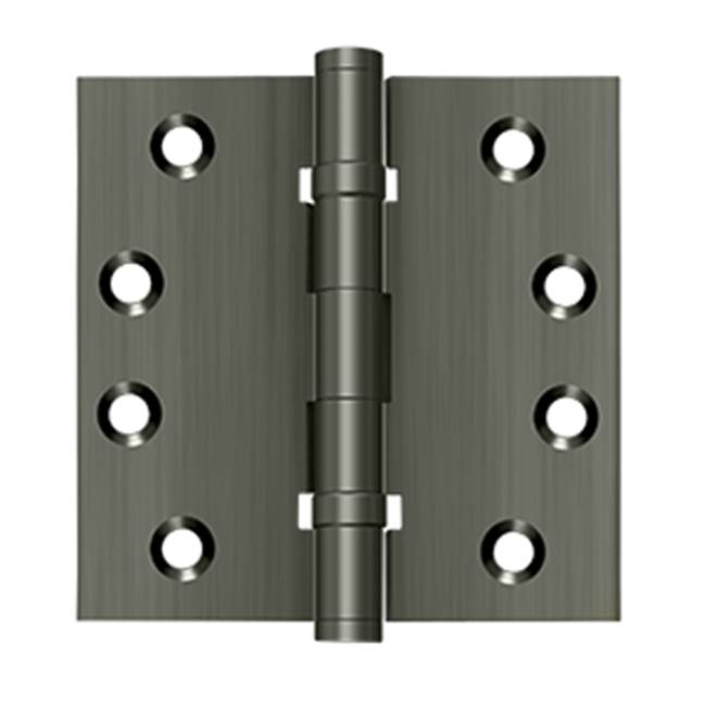 Deltana - 4'' x 4'' Square Hinges, Ball Bearings - Antique Nickel
