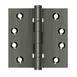 Deltana - 4'' x 4'' Square Hinges, Ball Bearings - Antique Nickel