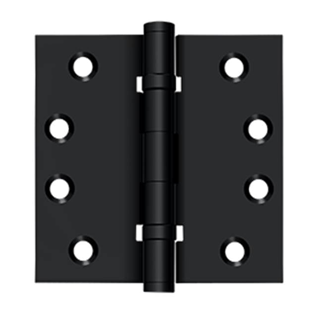 Deltana - 4'' x 4'' Square Hinges, Ball Bearings - Paint Black