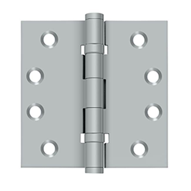 Deltana - 4'' x 4'' Square Hinges, Ball Bearings - Brushed Chrome