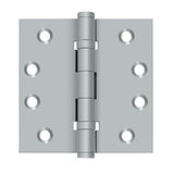 Deltana - 4'' x 4'' Square Hinges, Ball Bearings - Brushed Chrome