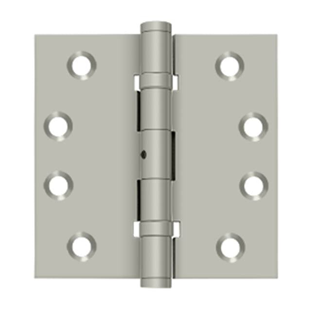 Deltana - 4'' x 4'' Square Hinges, Ball Bearings - Brushed Nickel
