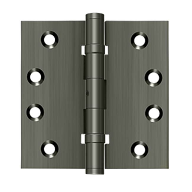 Deltana - 4'' x 4'' Square Hinges, Ball Bearings - Antique Nickel