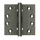 Deltana - 4'' x 4'' Square Hinges, Ball Bearings - Antique Nickel