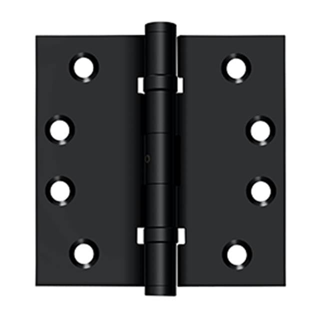 Deltana - 4'' x 4'' Square Hinges, Ball Bearings - Paint Black