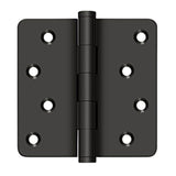Deltana - 4'' x 4'' x 1/4'' Radius Hinges / Zig-Zag - Oil-rubbed Bronze