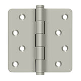 Deltana - 4'' x 4'' x 1/4'' Radius Hinges / Zig-Zag - Brushed Nickel