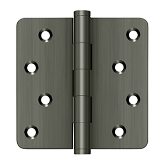 Deltana - 4'' x 4'' x 1/4'' Radius Hinges / Zig-Zag - Antique Nickel