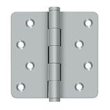 Deltana - 4'' x 4'' x 1/4'' Radius Hinges / Zig-Zag - Brushed Chrome