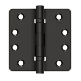 Deltana - 4'' x 4'' x 1/4'' Radius Hinges, Ball Bearings, NRP, Solid Brass - Oil-rubbed Bronze