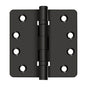 Deltana - 4'' x 4'' x 1/4'' Radius Hinges, Ball Bearings, NRP, Solid Brass - Oil-rubbed Bronze