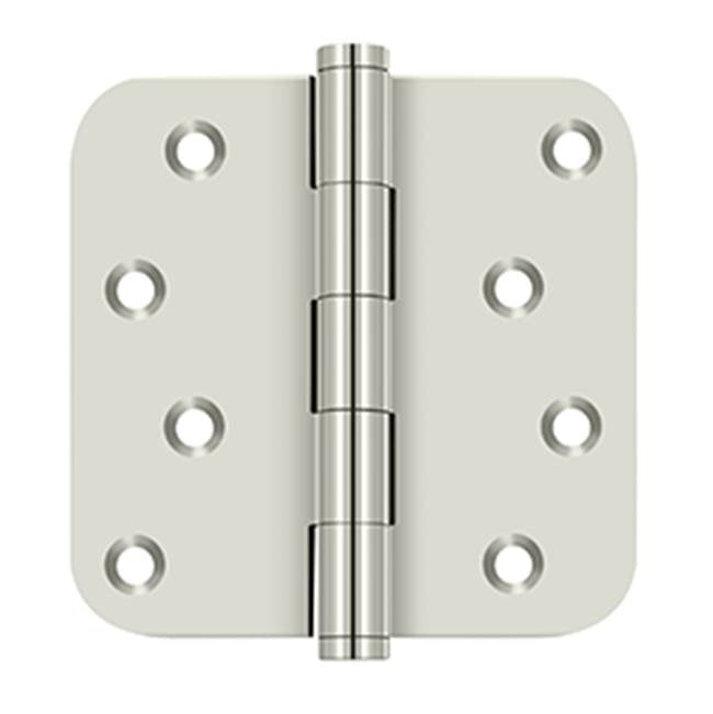 Deltana - 4'' x 4'' x 5/8'' Radius Hinge / Zig-Zag - Polished Nickel
