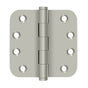 Deltana - 4'' x 4'' x 5/8'' Radius Hinges Residential - Brushed Nickel