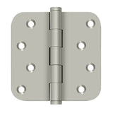 Deltana - 4'' x 4'' x 5/8'' Radius Hinge / Zig-Zag - Brushed Nickel