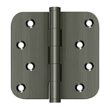 Deltana - 4'' x 4'' x 5/8'' Radius Hinge / Zig-Zag - Antique Nickel