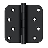 Deltana - 4'' x 4'' x 5/8'' Radius Hinge / Zig-Zag - Paint Black