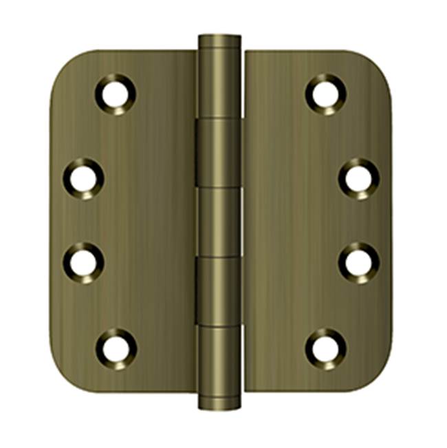 Deltana - 4'' x 4'' x 5/8'' Radius Hinges - Antique Brass