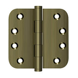 Deltana - 4'' x 4'' x 5/8'' Radius Hinges - Antique Brass