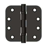 Deltana - 4'' x 4'' x 5/8'' Radius Hinges, Ball Bearing - Oil-rubbed Bronze