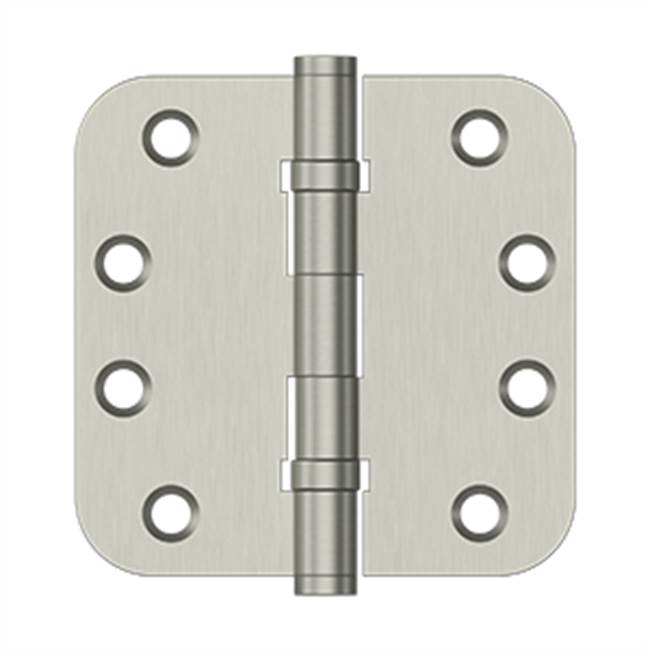 Deltana - 4'' x 4'' x 5/8'' Radius Hinges, Ball Bearing - Brushed Nickel