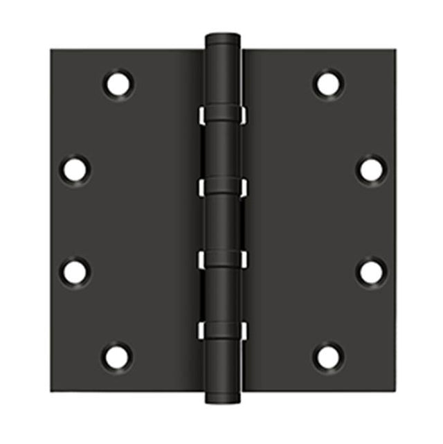 Deltana - 5'' x 5'' Square Hinges, Ball Bearings - Oil-rubbed Bronze