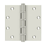 Deltana - 5'' x 5'' Square Hinges, Ball Bearings - Polished Nickel
