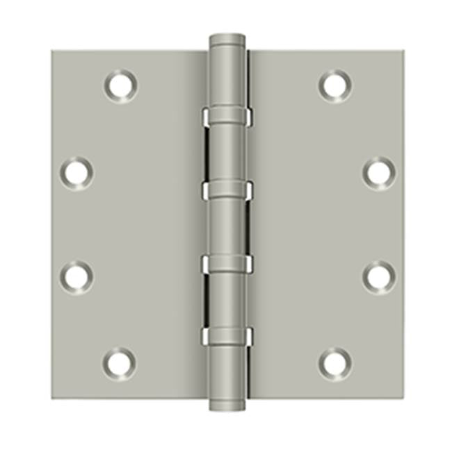 Deltana - 5'' x 5'' Square Hinges, Ball Bearings - Brushed Nickel