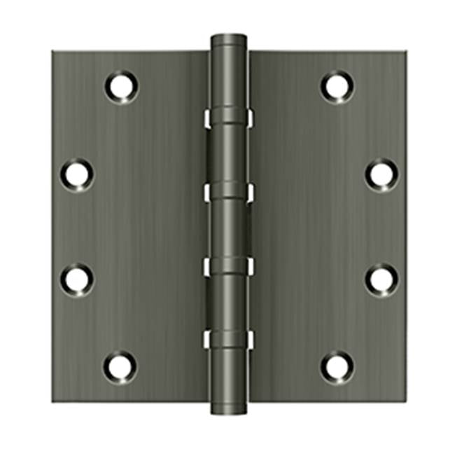 Deltana - 5'' x 5'' Square Hinges, Ball Bearings - Antique Nickel