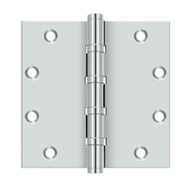 Deltana - 5'' x 5'' Square Hinges, Ball Bearings - Polished Chrome