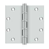 Deltana - 5'' x 5'' Square Hinges, Ball Bearings - Polished Chrome