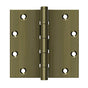 Deltana - 5'' x 5'' Square Hinges, Ball Bearings - Antique Brass