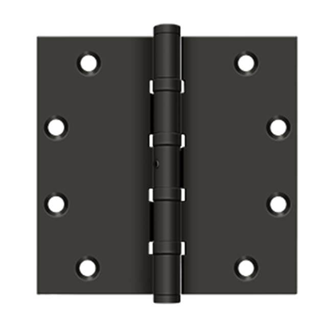 Deltana - 5'' x 5'' Square Hinges, Ball Bearings - Oil-rubbed Bronze