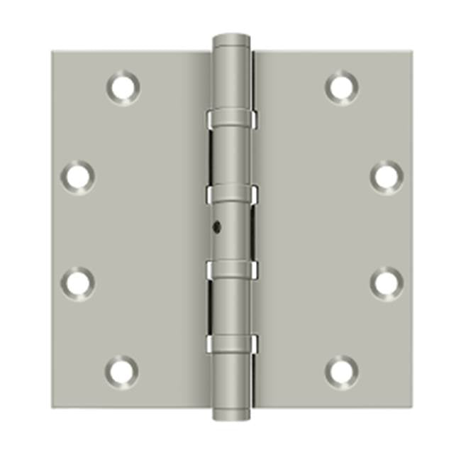 Deltana - 5'' x 5'' Square Hinges, Ball Bearings - Brushed Nickel