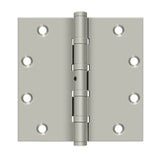 Deltana - 5'' x 5'' Square Hinges, Ball Bearings - Brushed Nickel