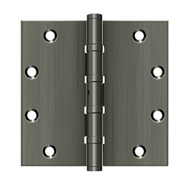 Deltana - 5'' x 5'' Square Hinges, Ball Bearings - Antique Nickel