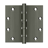 Deltana - 5'' x 5'' Square Hinges, Ball Bearings - Antique Nickel