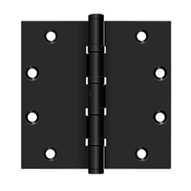Deltana - 5'' x 5'' Square Hinges, Ball Bearings - Paint Black