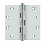 Deltana - 5'' x 5'' Square Hinges, Ball Bearings - Polished Chrome