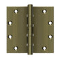 Deltana - 5'' x 5'' Square Hinges, Ball Bearings - Antique Brass