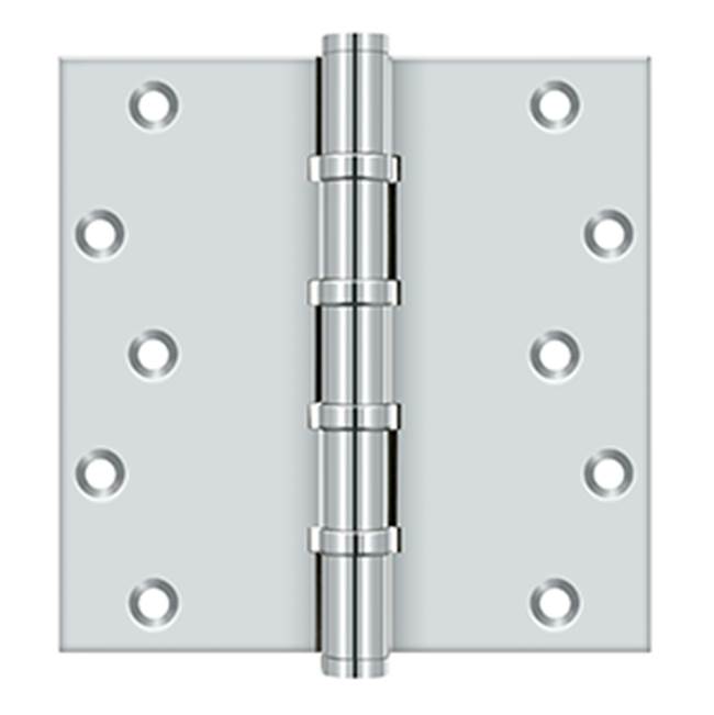 Deltana - 6'' x 6'' Square Hinges, Ball Bearings - Polished Chrome