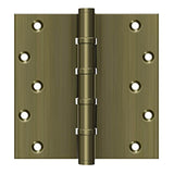Deltana - 6'' x 6'' Square Hinges, Ball Bearings - Antique Brass