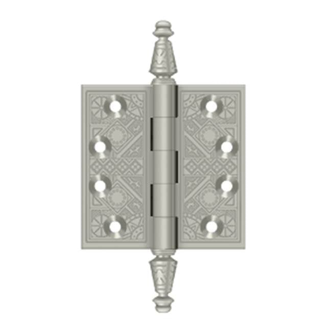 Deltana - 3-1/2'' x 3-1/2'' Square Hinges - Brushed Nickel