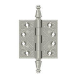 Deltana - 3-1/2'' x 3-1/2'' Square Hinges - Brushed Nickel