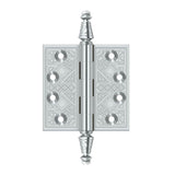 Deltana - 3-1/2'' x 3-1/2'' Square Hinges - Polished Chrome