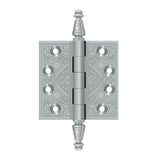 Deltana - 3-1/2'' x 3-1/2'' Square Hinges - Brushed Chrome